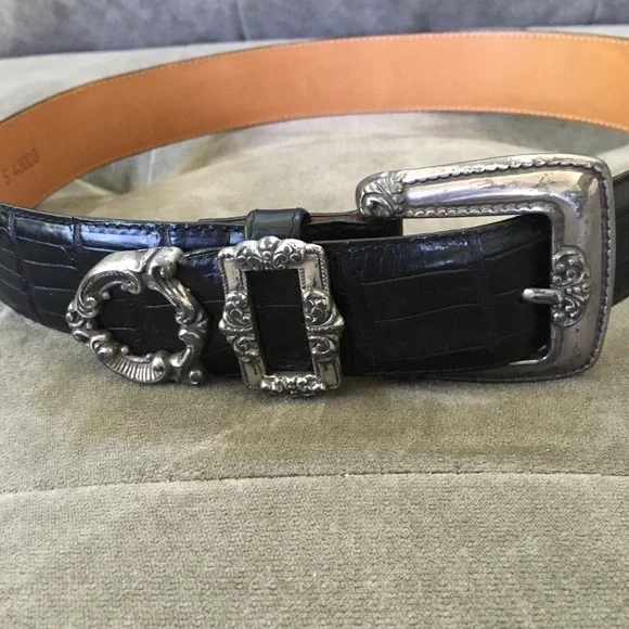 Vintage Brighton Belt Black Size Small - Picture 8 of 10